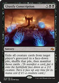 MTG Magic - Ghastly Conscription - Fate Reforged - Mythic Rare - Foil Near Mint - Image 1