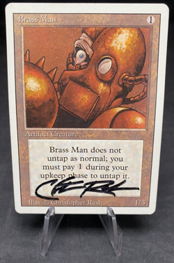 Brass Mana - MTG Magic the Gathering - Revised - Signed by Chris Rush - Image 1