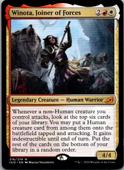 Winota, Joiner of Forces 216 Ikoria: Lair of Behemoths Magic: The Gathering NM - Image 1