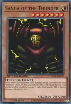 Sanga of the Thunder - SGX2-END07 - Common - 1st Edition NM Yugioh Speed Duel GX - Image 1