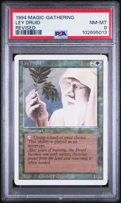 1994 MTG REVISED LEY DRUID PSA 8 - Image 1