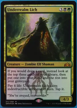 Underrealm Lich (Promo Pack) FOIL Guilds of Ravnica Promos PLD (511215) ABUGames - Image 1
