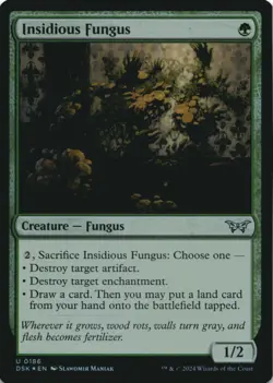 MTG Insidious Fungus Foil NM Duskmourn: House of Horror Magic 186 - Image 1