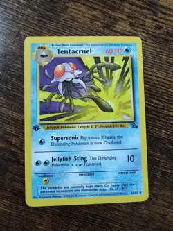 Pokemon Fossil 1st Edition Tentacruel 44/62 Non Holo - Image 1