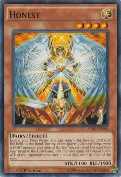 Honest - SDHS-EN014 - Common - 1st Edition LP Yugioh Structure Deck: HERO Strike - Image 1