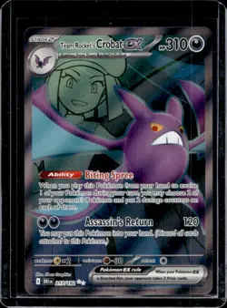 2025 Pokemon Destined Rivals Team Rocket's Crobat ex #217/182 - Image 1