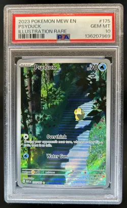 2023 Pokemon SV 151 Psyduck Illustration Rare #175/165 PSA 10 GEM MINT - Image 1