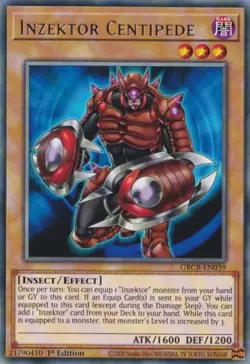 Inzektor Centipede - GRCR-EN039 - Rare - 1st Edition NM Yugioh Grand Creators - Image 1