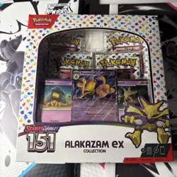 Pokemon TCG Scarlet & Violet 151 ALAKAZAM EX COLLECTION Box FACTORY SEALED - Image 1