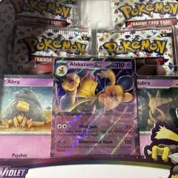 Pokemon TCG Scarlet & Violet 151 ALAKAZAM EX COLLECTION Box FACTORY SEALED - Image 2