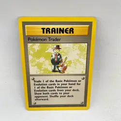 Pokemon Trader 77/102 Rare Base Set Unlimited Pokemon Moderately Played - Image 1
