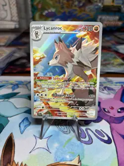 Pokemon TCG Lycanroc 166/159 Journey Together Illustration Rare NM - Image 1
