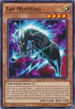 Zap Mustung - MP17-EN087 - Common - 1st Edition NM Yugioh 2017 Mega-Tin Mega Pac - Image 1
