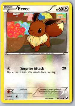 Pokemon: Eevee (83) Common Dark Explorers 83/108 LP+/NM - Image 1