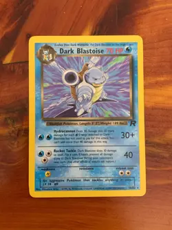 Pokemon Vintage Non Holo Rare Dark Blastoise Team Rocket 20/82 WotC! - Image 1