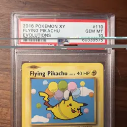 Pokemon 2016 Flying Pikachu 110/108 Secret Rare Evolutions GEM MINT PSA 10 - Image 3