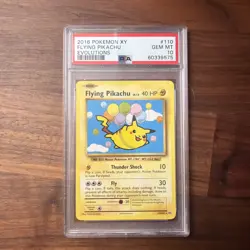 Pokemon 2016 Flying Pikachu 110/108 Secret Rare Evolutions GEM MINT PSA 10 - Image 4