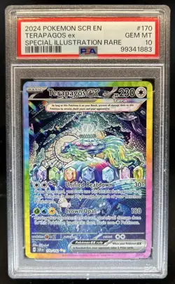 2024 Pokemon Stellar Crown Terapagos ex #170/142 PSA 10 GEM MINT - Image 1