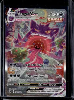2021 Pokemon SWSH Fusion Strike Gengar VMAX #271/264 - Image 1
