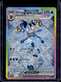2025 Pokemon Prismatic Evolutions Glaceon ex #150/131 - Image 1