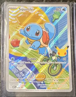 Pokemon Squirtle 039 Mega Evolution Promo Holo Stamped 80 HP Card - Image 1