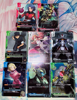 Gundam Card Game 2025 Season 1 Shop Battle Participant Promo card Set of 8 NM - Image 1