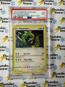 Rayquaza Holo Sea & Sky Premium Collection #029 2024 Pokemon PSA 9 142774394 - Image 1
