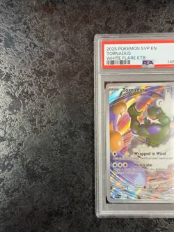 2025 POKEMON SVP EN TORNADUS WHITE FLARE ETB #210 MINT 💎 PSA 9 - Image 3