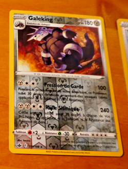 POKEMON REGNE DE GLACE CARD REVERSE HOLO CARTE GALEKING 111/198 EB06 FR NM 2021 - Image 1