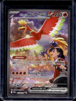 2025 Pokemon Destined Rivals Ethan's Ho-Oh ex #230/182 - Image 1