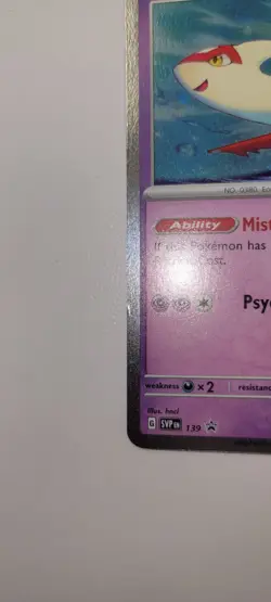 Pokemon Scarlet & Violet Black Star Promo - Latias 139 Cosmos Holo - Image 3