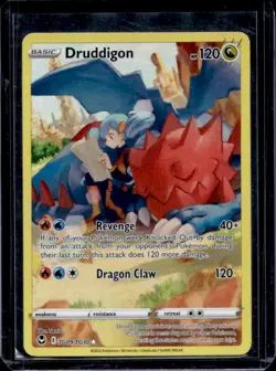 2022 Pokemon SWSH Silver Tempest Druddigon Trainer Gallery Holo #TG09/TG30 - Image 1