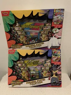 POKEMON TCG ASCENDED HEROES PREMIUM POSTER COLLECTION LOT (2) LUCARIO GARDEVOIR - Image 1