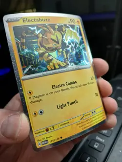 Pokemon TCG Electabuzz 125/165 Scarlet & Violet 151 Cosmos Holo Promo NM - Image 3