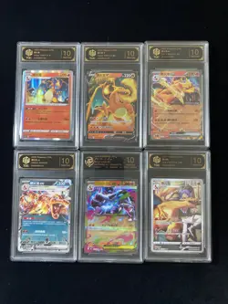 2024 Pokemon JPN Mega Charizard AR #M2 013/080 Full Art Holo TOC 10 Lot*6 B ZE62 - Image 1