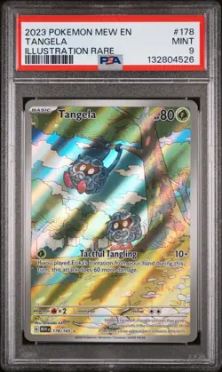 2023 POKEMON MEW EN-151 ILLUSTRATION RARE #178 TANGELA PSA 9 - Image 1