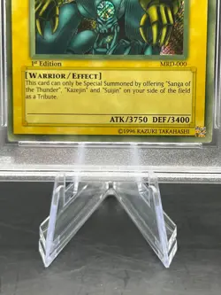 Vintage Yugioh Gate Guardian MRD-000 1st Edition Misprint Heavy Faded PSA 9 MINT - Image 2