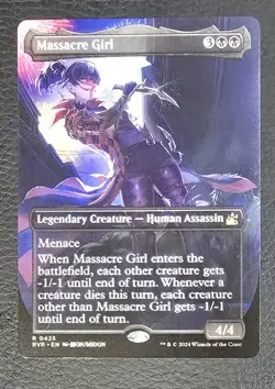 Massacre Girl (Anime Borderless) Ravnica Remastered Regular MTG NM Magic Card - Image 1