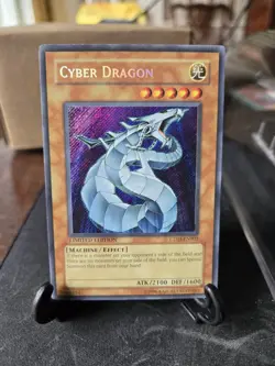Cyber Dragon Secret Rare Lightly Played CT03-EN002 2006 Collectors Tin Yugioh - Image 1