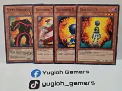YUGIOH CRASHBUG SET LIGHT PLAYED - Image 1