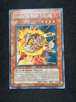 Gladiator Beast Laquari - GLAS-EN021 - Rare 1st ed NM Yugioh - Image 1