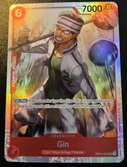Gin OP15-007 Foil Super Rare Adventure On Kami's Island One Piece Card Game - Image 1