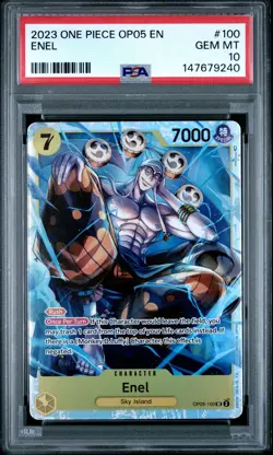 2023 ONE PIECE OP05-AWAKENING OF THE NEW ERA #100 ENEL PSA 10 - Image 1