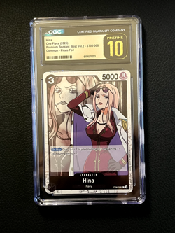 CGC 10 Pristine Hina One Piece 2025 The Best Vol 2 Pirate Foil NM [POP 3] - Image 1