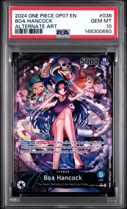 2024 ONE PIECE OP07-500 YEARS IN THE FUTURE ALTERNATE ART BOA HANCOCK PSA 10 - Image 1