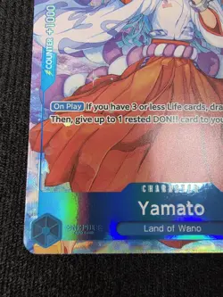 One Piece Yamato OP13-054 Carrying On His Will NM Condition Alternate Art - Image 2