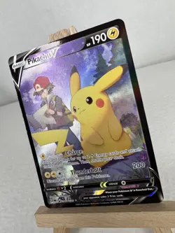 Pikachu V TG16/TG30 Lost Origin Trainer Gallery Holo Full Art Card NM Condition - Image 3