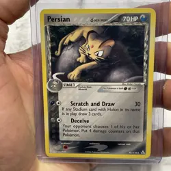 Pokemon TCG Persian EX Holon Phantoms 48/110 Regular Uncommon LP+ 2006 Card - Image 1