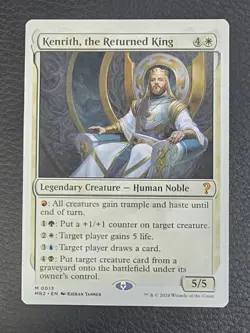 Kenrith, The Returned King White Border MTG Mystery Booster 2 Magic NM Card - Image 1