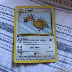 Pokemon TCG Fearow Card Jungle 36/64 1st Edition Uncommon - Image 1